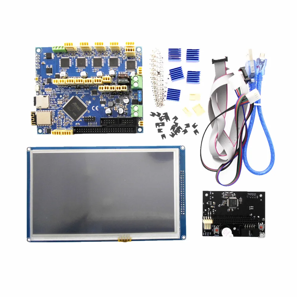 DuoWeiSi 3D-принтеры Запчасти для Duet2 WI-FI V1.04 32-битный материнская плата с сенсорным экраном комплект панель из-за V3.0 ESP8266 WI-FI модуль