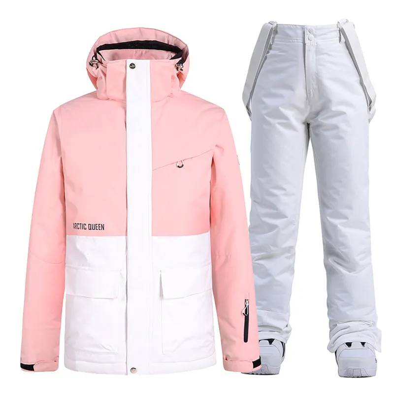 Snow Wear Set Man & Woman 10k Waterproof Ski Suit Winter Jackets + Pants winter jacket ski jacket women ski pants
