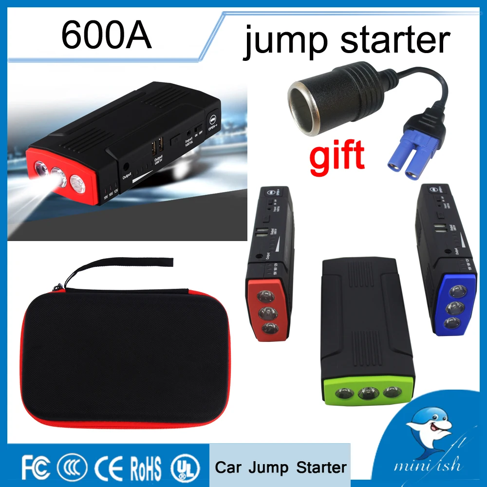  Portable Multifunction 600A AUTO Emergency Start Battery Charger Engine Booster Power Bank Car Jump