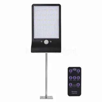 

Upgraded 48 leds Solar Light Color Adjustable With Controller Three Modes Waterproof Lamp Lights For Outdoor Garden Wall Street