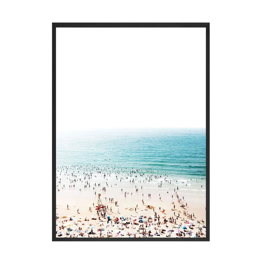 California-Beach-Van-Canvas-Painting-Ferris-Wheel-Print-Tropical-Palm-Poster-Pastel-Color-Wall-Art-Nordic (5)