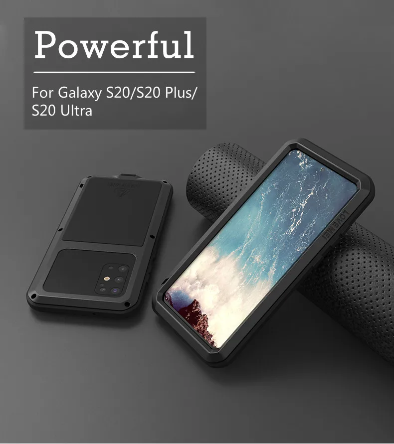 Мощный чехол LOVE MEI для Samsung Galaxy S20 ультраметаллический бронированный ударопрочный