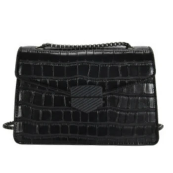 

Small Stone Pattern Crossbody Bags for Women Quality Leather Chain Strap Female Shoulder Bag Casual Ladies' Messenger Flap Bag