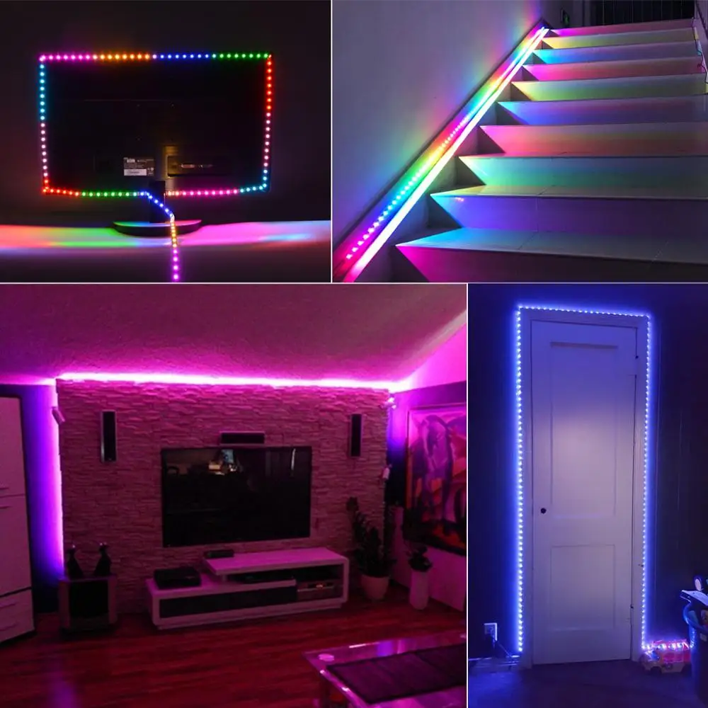 Светодиодная RGB лента для шкафа кухни гардероба мебели спальни