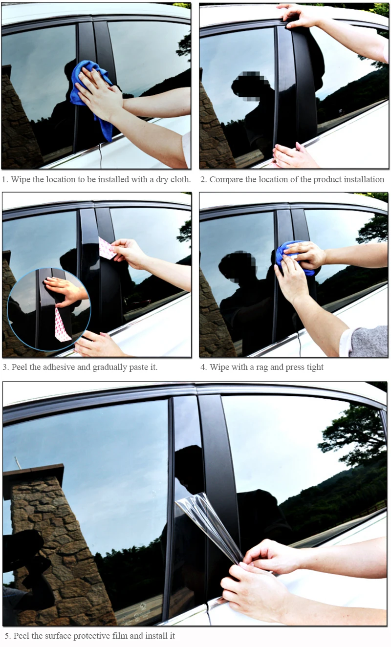 Оформление окон автомобиля отделка Стекло окно декоративная подушка средняя наклейка внешняя декоративная пленка для Kia K3 Cerato Forte BD
