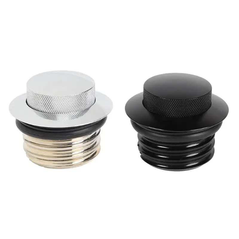 Motorcycle CNC Aluminum Flush Press Screw In Engine Gas Cap Vented Fuel Oil Tank Cap Cover for Motorbike Accessories