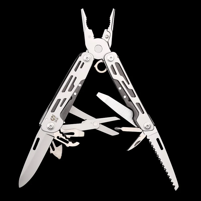 

New Multitool Folding Plier Outdoor Camping Multi Tool Survival Knife Fold Plier Mini Scissors Fishing Plier Multifunctional EDC