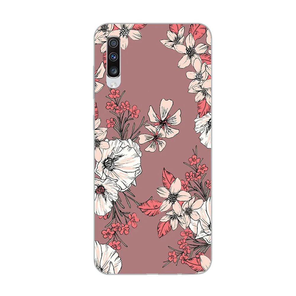 WM03249 Чехол для телефона ciciber для samsung Galaxy A50 A70 A80 A40 A30 A20 A60 A10 A20e Мягкий силиконовый чехол из ТПУ с розами в винтажном стиле - Цвет: WM03249
