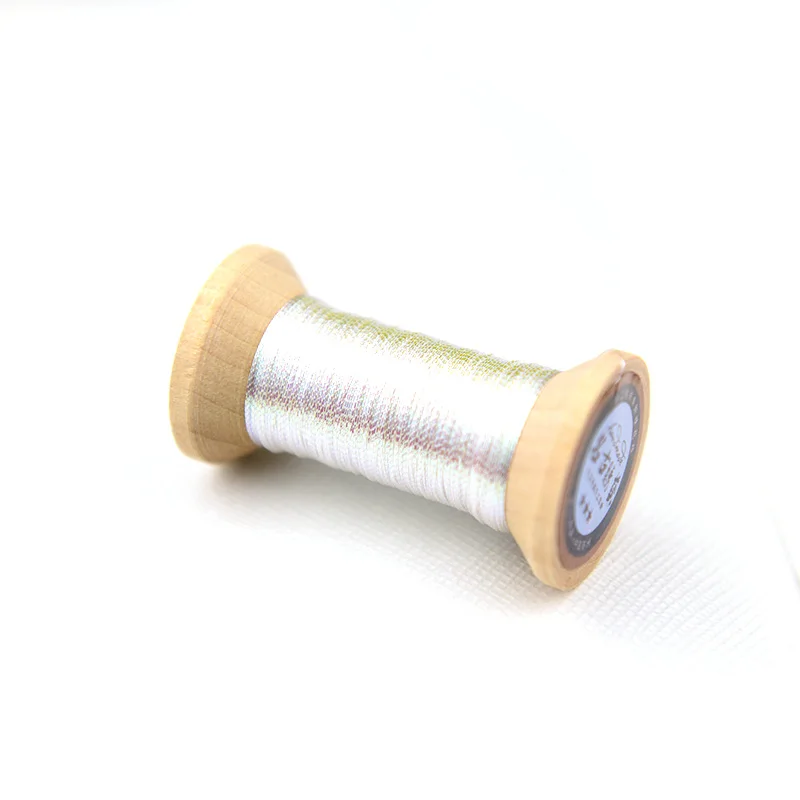 black and white series of Gold thread/French embroidery thread/embroidery spool/colorful gold embroidery thread /50 meters/roll - Цвет: 2