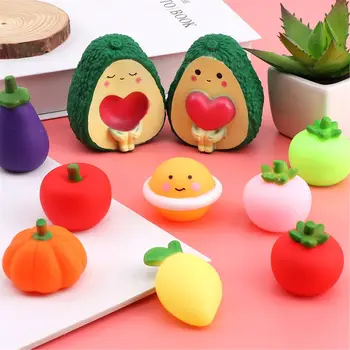

Cute Avocado Antistress Ball Squeeze BiBi Sound Mini Bath Toy Stress Relief
