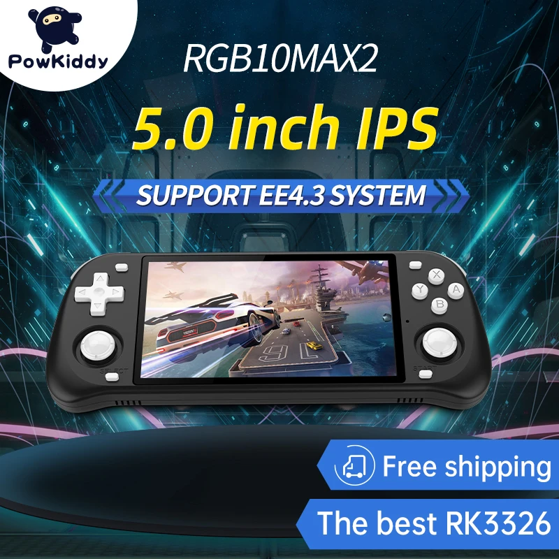 Powkiddy RGB10MAX 3Dジョイスティック 2 Bluetoothモード RK3326ハンドヘルドゲーム機wifi