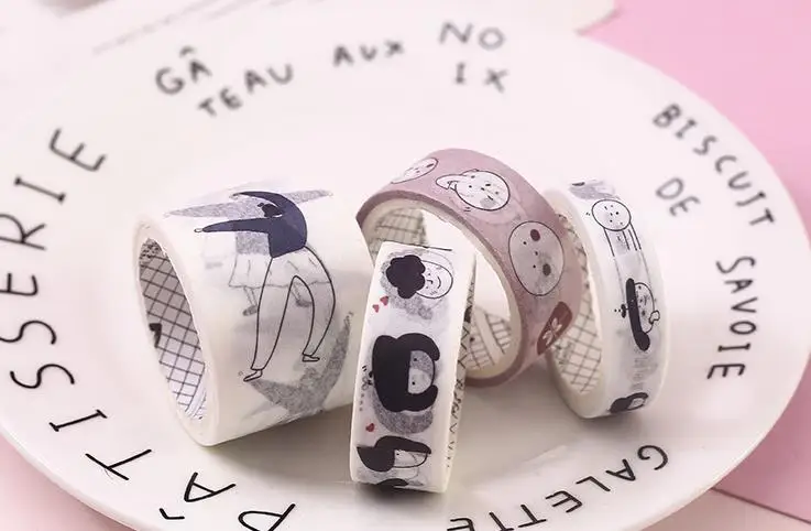 4 шт./упак. Kawaii танцор девушки неделю план васи клейкая лента DIY Скрапбукинг наклейка этикетка маскировки ленты школьные канцелярские принадлежности