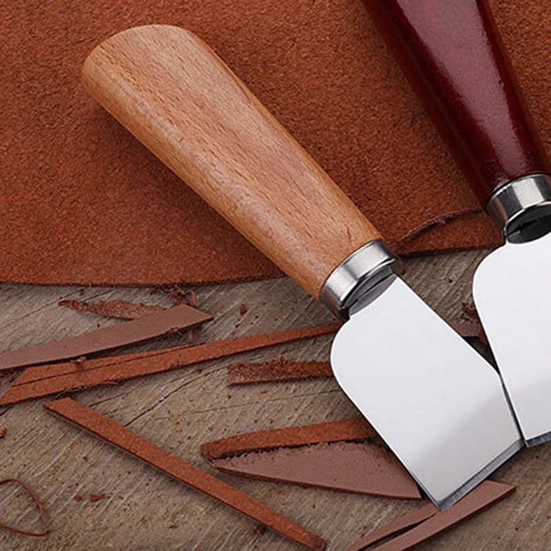 Дерево цвет Diy Кожа ремесло Skiving острые ручки нож кожевенное ремесло ручной работы Diy инструмент