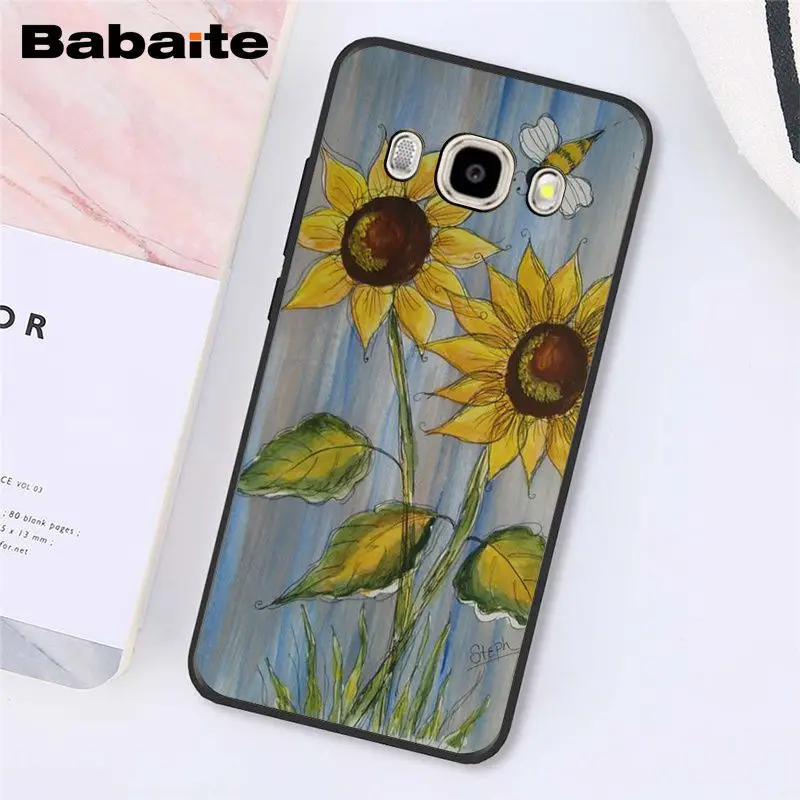 Babaite Милая летняя Маргаритка Подсолнух цветочный цветок PhoneCase чехол для samsung Galaxy J7 J6 J8 J4 J4Plus J7 DUO J7NEO J2 J5 Prime - Цвет: A7