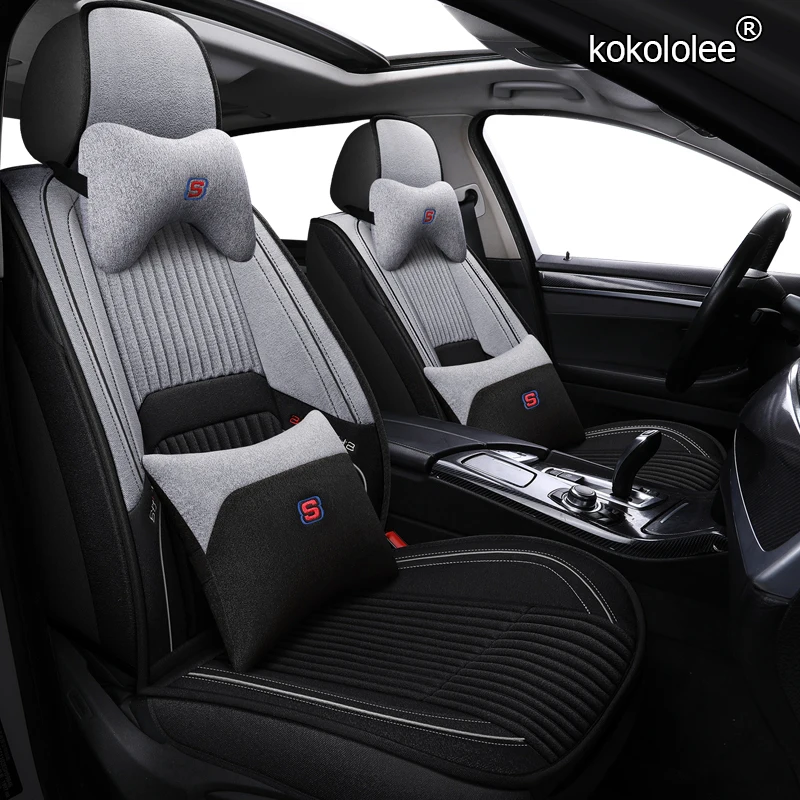 kokololee flax car seat covers For Skoda Octavia 2 a7 a5 a3 Fabia Superb 2 3 Rapid Yeti super auto accessories seat cover cars