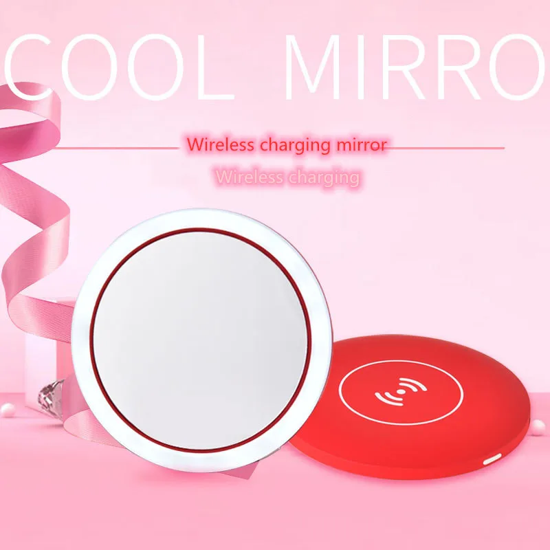 

Wireless charging makeup mirror LED smart makeup mirror portable makeup mirror