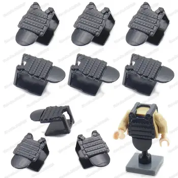 

Military WW2 Figures Vest Body Armor Building Block Moc Assemble Army Soldier American Weapons Equipment Model Gifts Child Toys