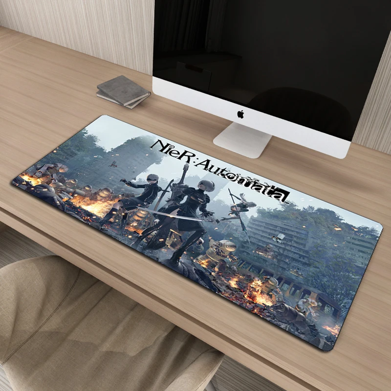 

60x30cm XXL NieR Automata Gaming Mousepad Mouse pad Gamer Durable Rubber Keyboard pad Locking Edge Laptop Notebook Desk Mat