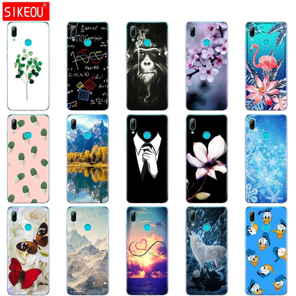 Силиконовый чехол для huawei P smart 2019 мягкий ТПУ телефона задняя крышка 360 полная