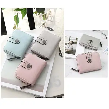 

Solid Color Retro Women Bifold Short Wallet Coin Purse Clutches Bag Card Holder 2020 lowest price
