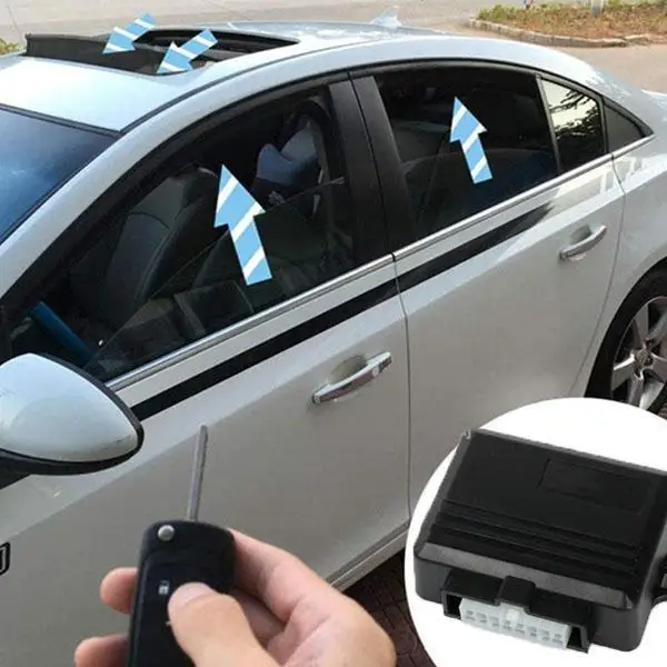 Universal 12v Car Power Window Roll Up Closer Module Alarm System For 4