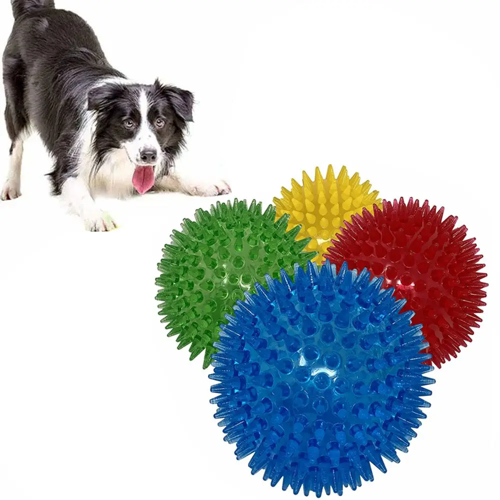 

Toys For Golden Retriever Large Dogs Puppy Chew Toys Aggressive Chewers Hedgehog Ball Dog Balls Interactive Toys Spikey Balls
