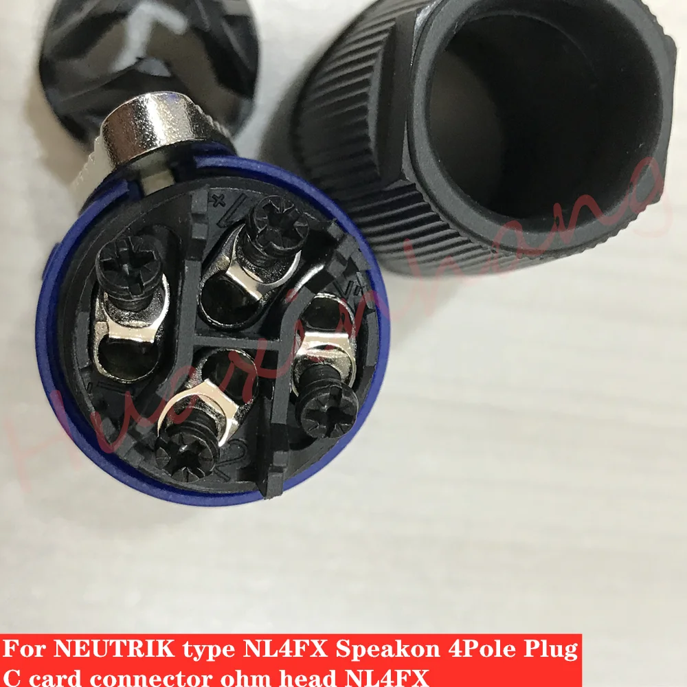 30 шт./лот для Neutrik NL4FX Разъем speakON 4 полюс штекер аудио Мощность усилитель кабельные разъемы для динамиков