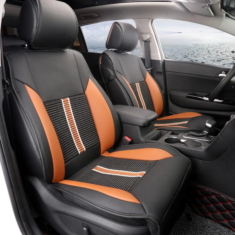 Чехлы для автомобильных сидений, набор кожаных чехлов для KIA Sportage QL,-Н. В., автомобильные Чехлы, стильные Защитные подушки для сидений, внутренние аксессуары