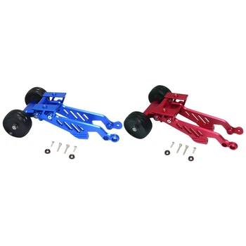 

2Pcs Rear Wheelie with Wing Mount for Arrma Rc Car Upgrade Parts - Blue & Red