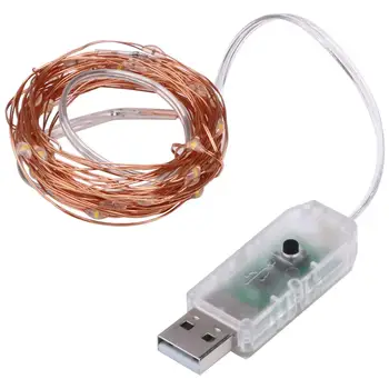 

Fairy String Light Fairy Light Fairy String Landscape Lamp Outdoor Festival Xmas Decor Garden Yard 100LED Copper Wire USB