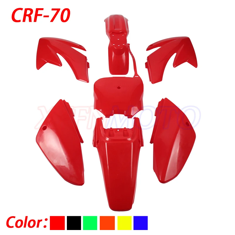 

CRF 70 Пластиковые чехлы, комплекты обтекателей CRF70, грязеотталкивающий велосипед Procket Bike XMoto Baja DR50 49 50cc 70 90 110 Kayo HK 160
