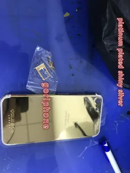 

high Quality Chassis Rear Door Back Cover For phone 7 24K platinum Battery Door Middle Frame Housing+gift