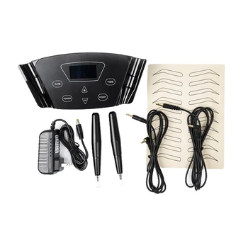 

US Plug Semi-permanent Makeup Machine Makeup Tattoo Machine Kit Supply Rotary Tattoo Machine Pen Practice Skin