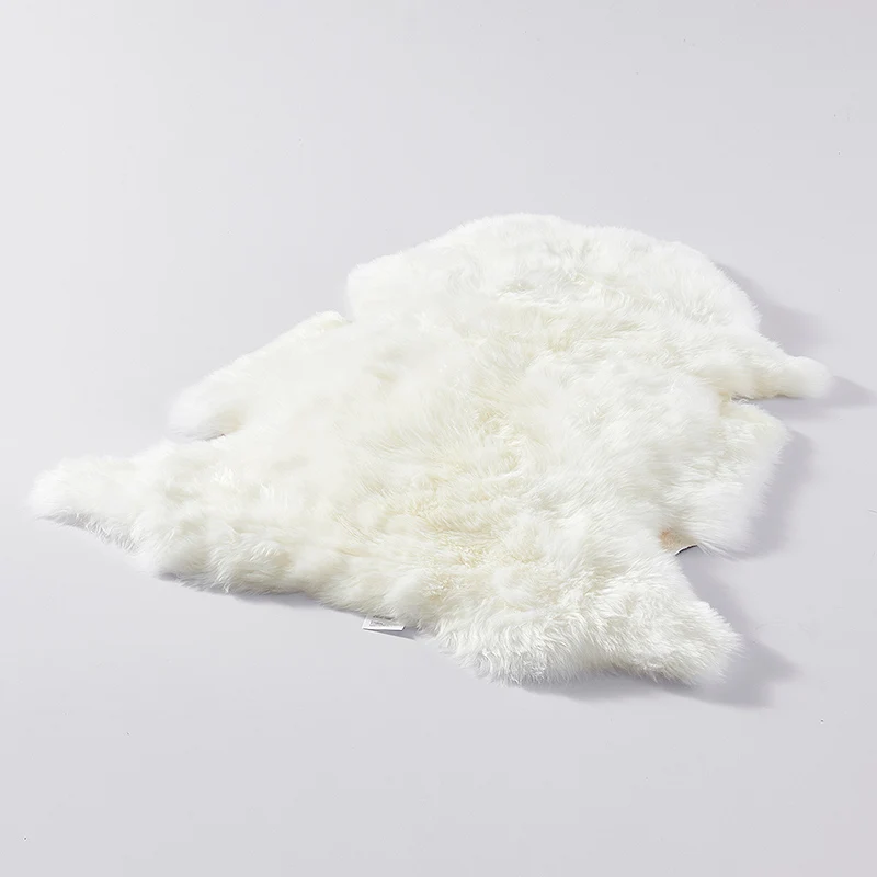 Натуральный не вырезанный 60*90 см Австралийский коврик из овчины для декора цвета слоновой кости, настоящий овечий мех, подушка из овечьей кожи, коврик для спальни
