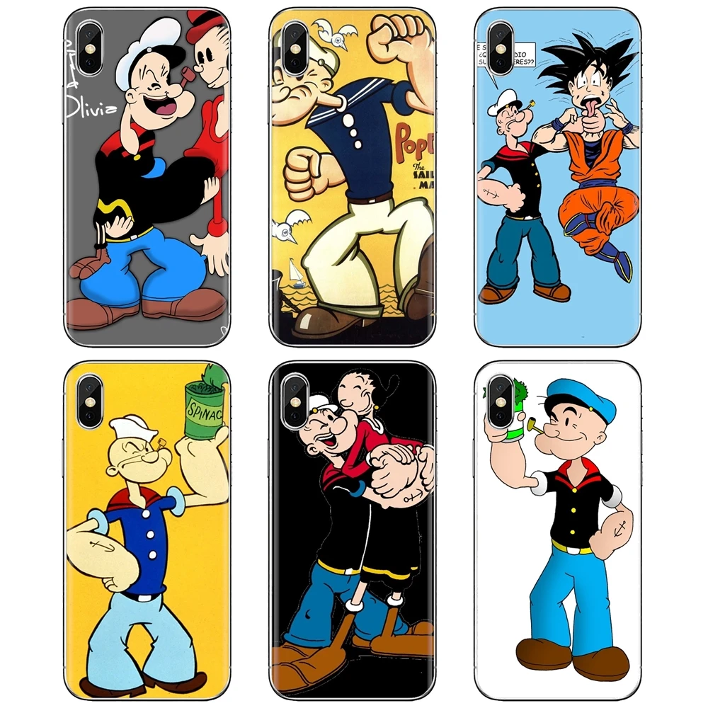 Мягкий кожаный чехол для Samsung Galaxy A12 A31 A41 A51 A71 A20e A21s M30 A10 A30 A40 A50 A60 A70 Man-Popeye-C-The-Сейлор