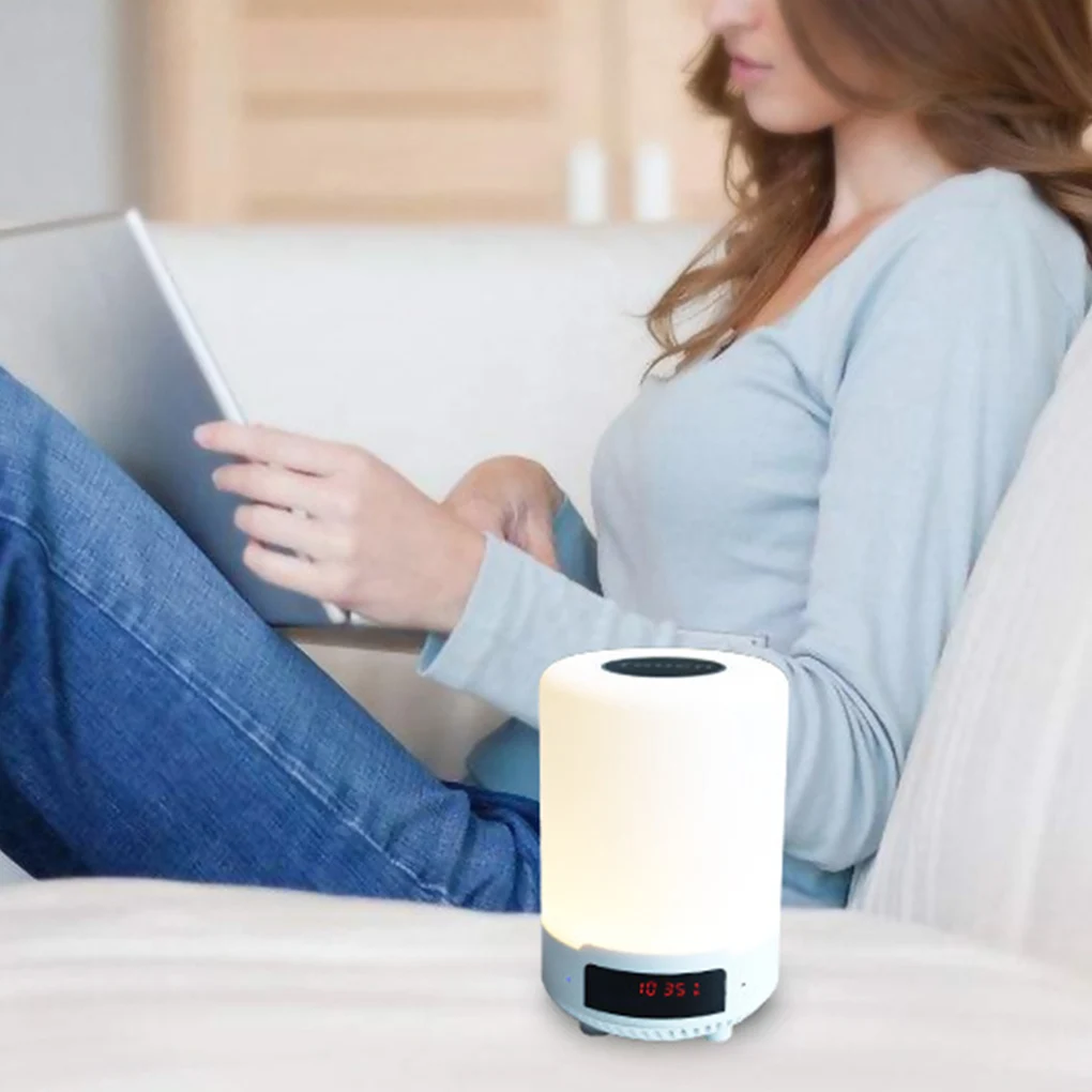 Bluetooth Ночник музыка лампа семь цветов портативный беспроводной динамик светодиодный сенсорный контроль прикроватная лампа