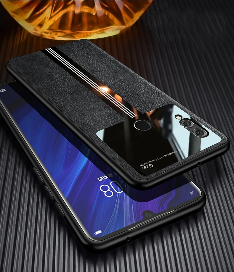 Чехол для Huawei Honor 20 Pro 20i 10i 20S роскошный защитный чехол из плексигласа с кожаной