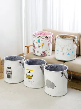 

Fabric dirty clothes basket dirty clothes storage basket bathroom dirty clothes frame toy Nordic folding household laundry