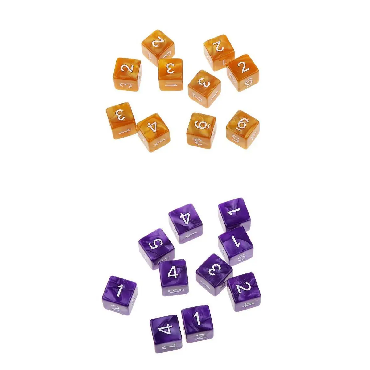 20Pcs 16mm Six Sided Dice D6 Square for Playing Dungeons D&D TRPG Game Toys