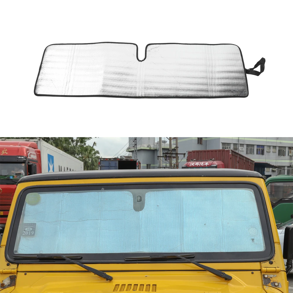 Солнцезащитный козырек на лобовое стекло автомобиля для Jeep Wrangler TJ 1997-2006 JK 2007-2017 JL
