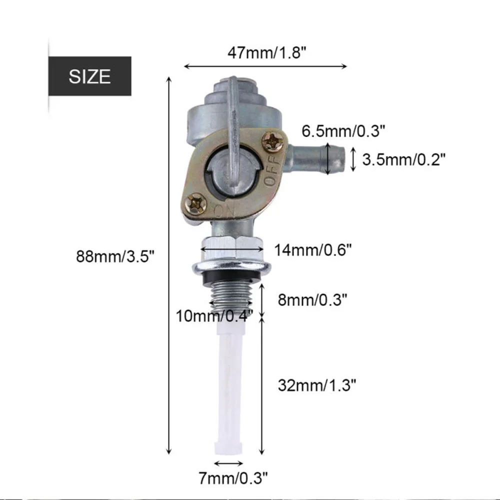 168F Generator Gas Tank Fuel Switch 2KW-6.5KW Oil Tap ON/OFF M10*1.25 | Автомобили и мотоциклы
