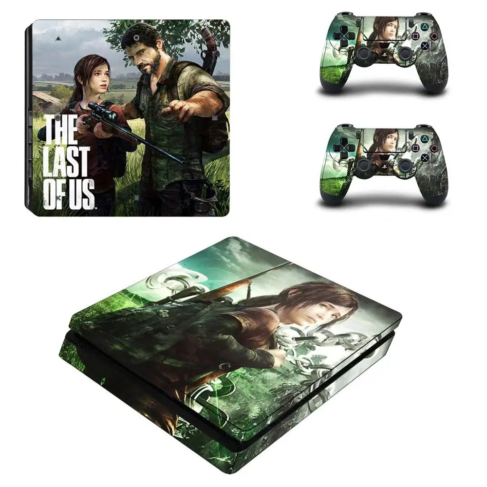 Последняя из нас тонкая защитная наклейка для PS4 Виниловая консоли и контроллера