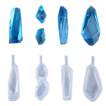 

Transparent Liquid silicone mold DIY resin jewelry pendant necklace pendant lanugo mold resin molds for jewelry