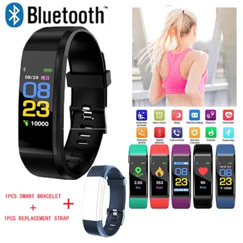 

The Men's Watch Fitness Tracker Smart Bracelet Bluetooth Digital Clock Pedometer Calorie Calculation Waterproof Watches Women