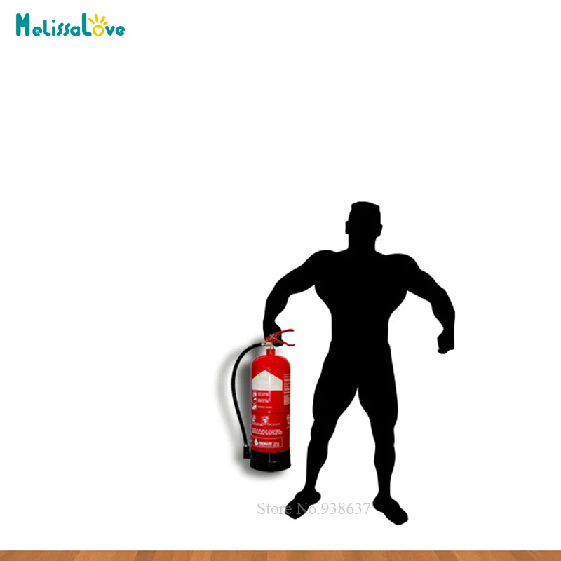 

Бодибилдинг, Забавный дизайн, брендовая наклейка, пожарная безопасность, наклейка на стену, обои BA326