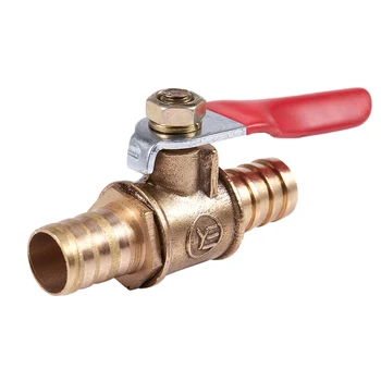 

Full pass 10 mm diameter trousers Tail Pipe Red lever handle ball valve