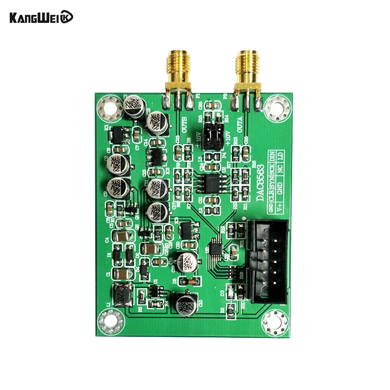 DAC8563 сбора данных цифро-аналоговый модуль преобразования Dual Core 16 бит модуль DAC Выход положительный и отрицательный 10V