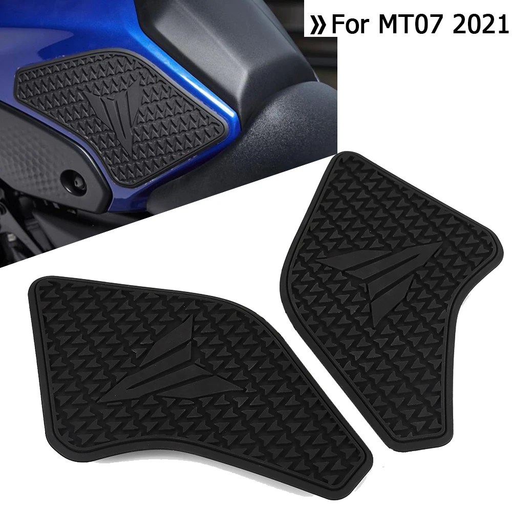 

Side Fuel Tank pad Tank Pads Protector Stickers Decal Gas Knee Grip Traction Pad Tankpad For Yamaha MT 07 MT07 MT-07 2021 New 21