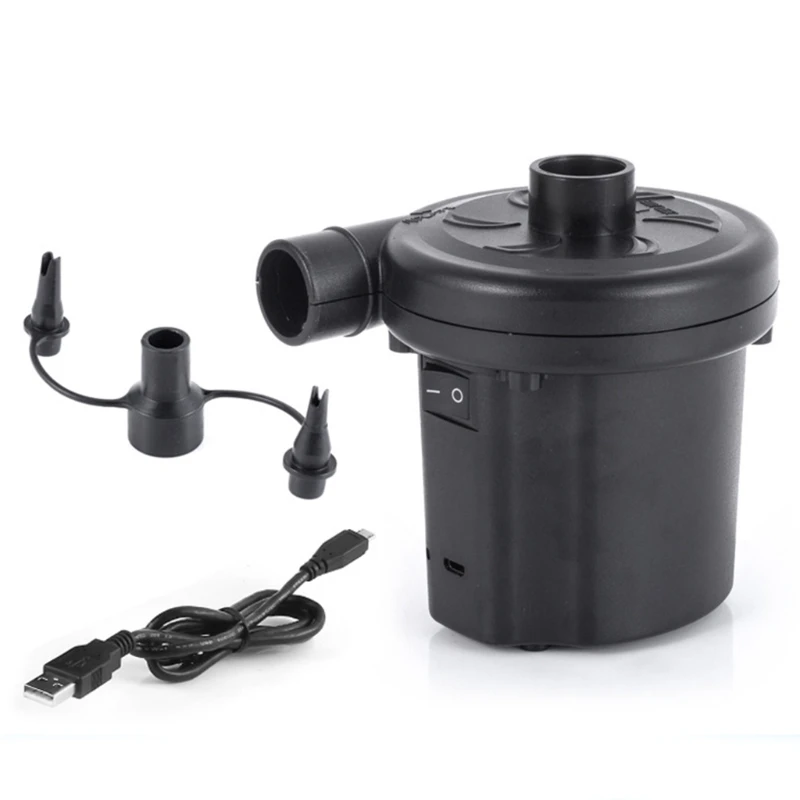 

Portable Ultra-quiet Rechargeable USB Electric Air Pump Quick Fill Inflator Car