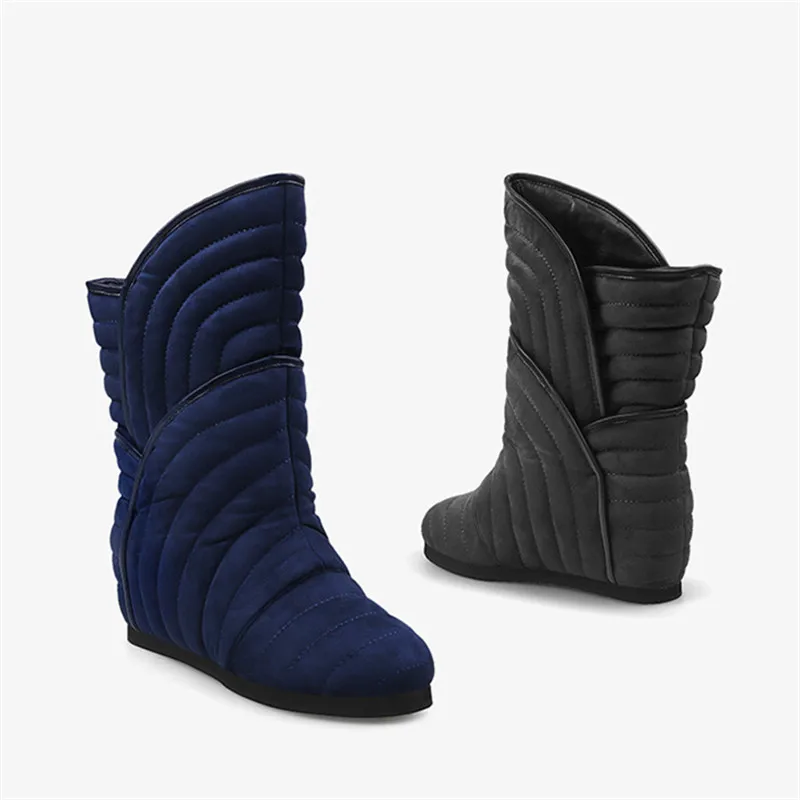 

Jady Rose 2020 New Winter Snow Boots Height Increasing Ankle Boots for Women Slip-on Ladies Short Booties Flat Botas Mujer